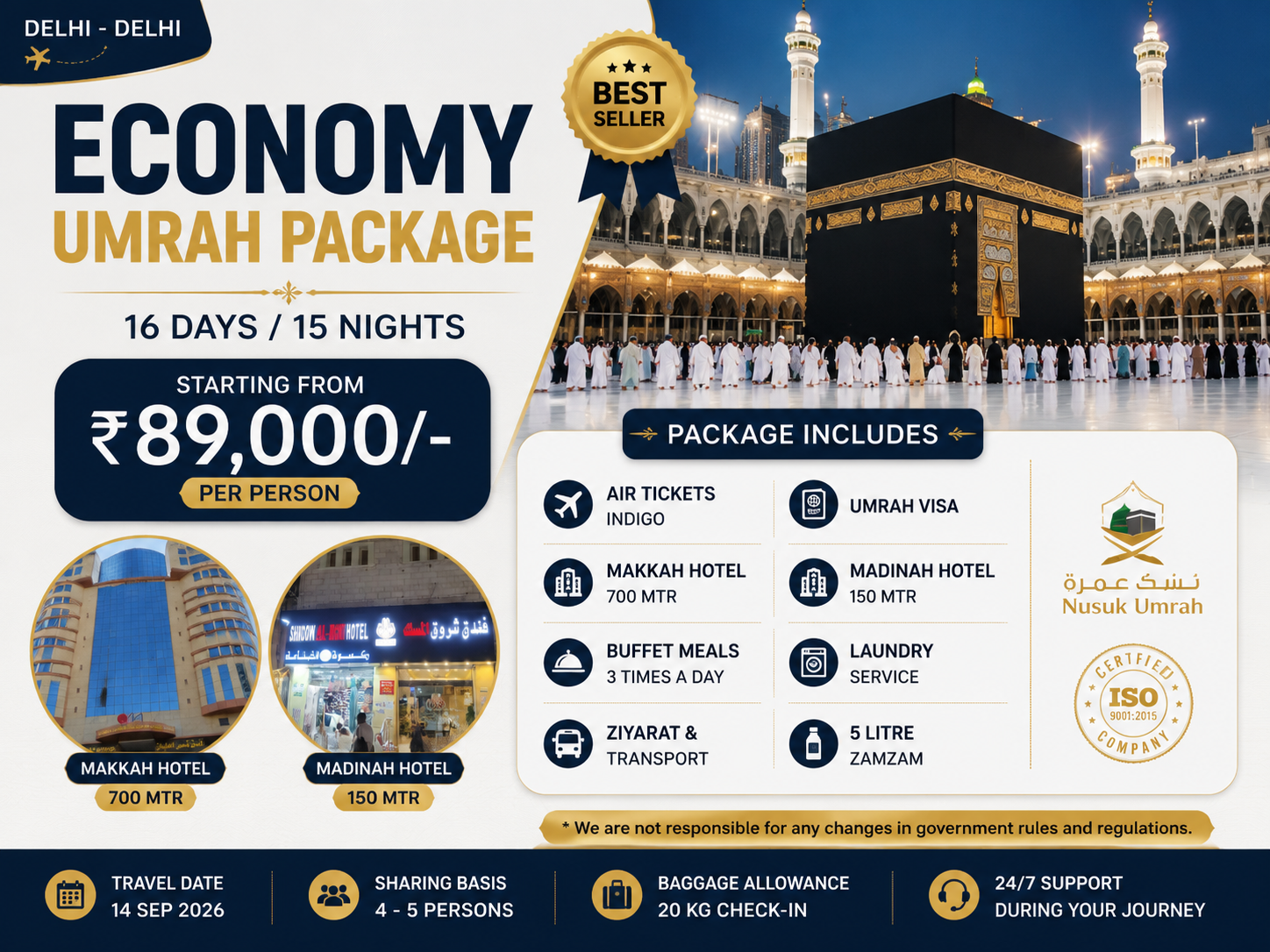 Economy Umrah Package