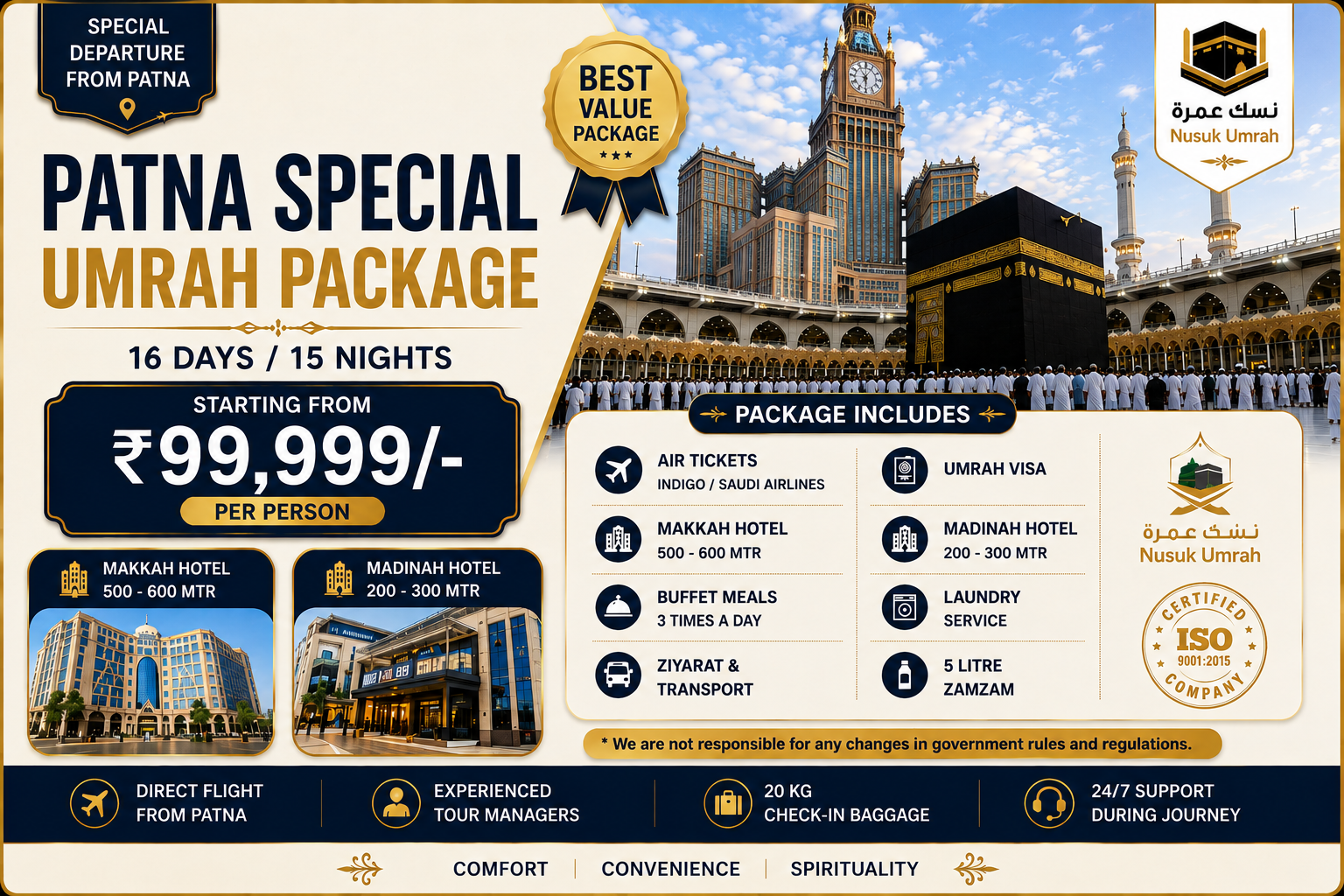Patna Special Umrah Package